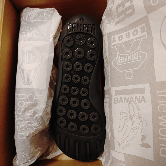 Camper Men's Leather Sneakers in Brown - Picture 3 of 3